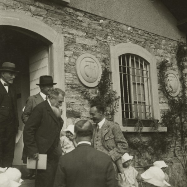 Federico Johnson visits an area of the Touring Club Italiano Italian Club. 
	
		19020-1930