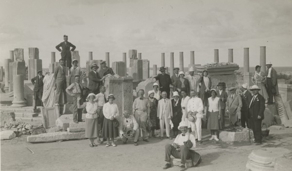 Excursionists at Leptis Magna. 
	
		1931
