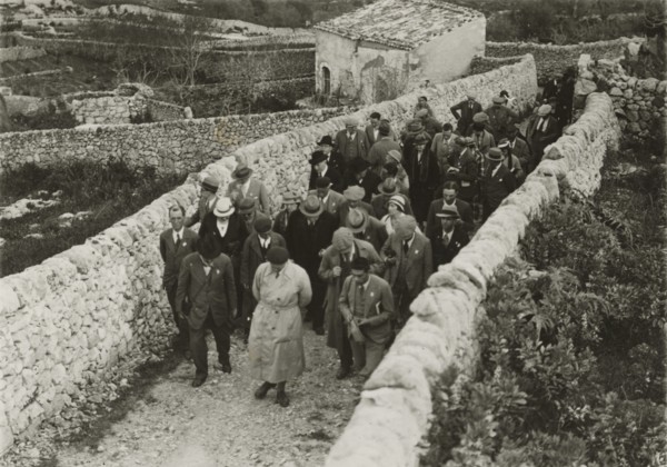 Members of the Touring Club Italiano  on the move. 
	
		1924