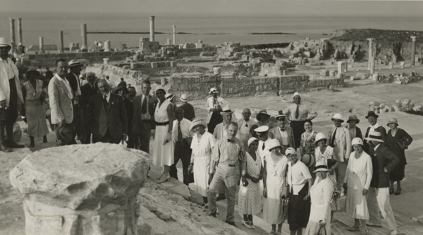 Excursionists in Sabratha. 1931