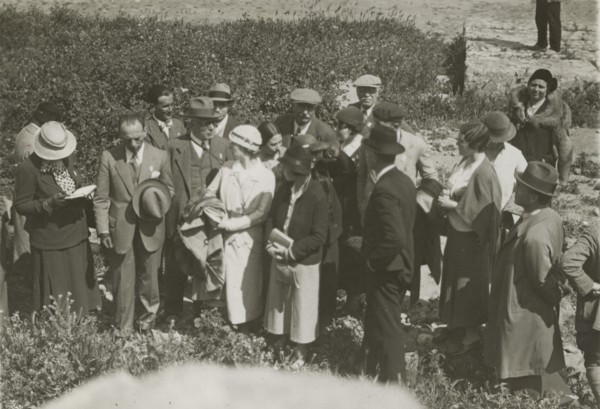 Visiting the Valley of the Temples in Agrigento. 1924