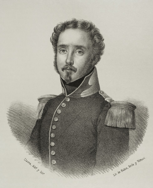 Miguel Chacon y Duran (1798-1878). Spanish politician. Portrait. Drawing by Llanta. Lithography.