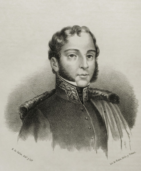 Juan Lopez Pinto (1788-1831). Spanish military officer born in Cartagena, member of the Artillery