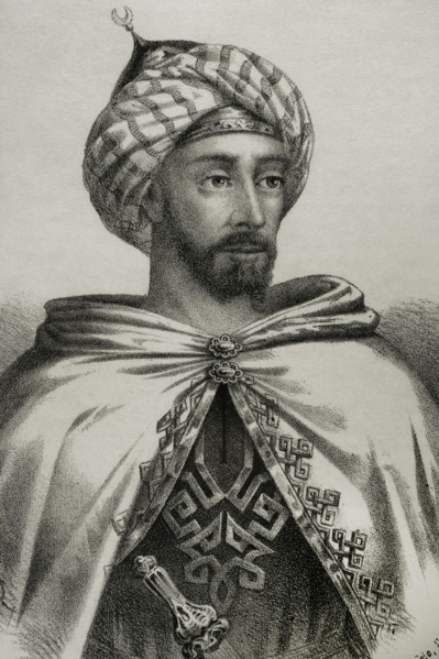 Abu Addallah Muhammad XII (1459-1533), known in Europe as Boabdil. Last Nasrid ruler of the Emirate