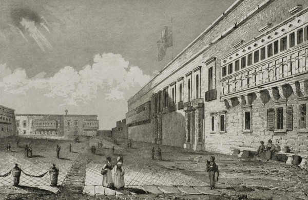 Valletta, Malta. Grandmaster's Palace. Built between the 16th and 18th centuries, it was the