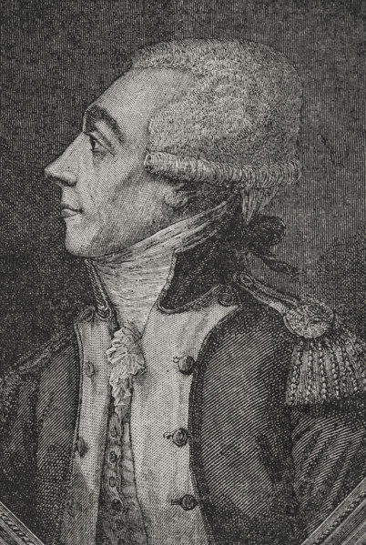 Gilbert du Motier de La Fayette, Marquis de  la Fayette (1757-1834). French aristocrat, military