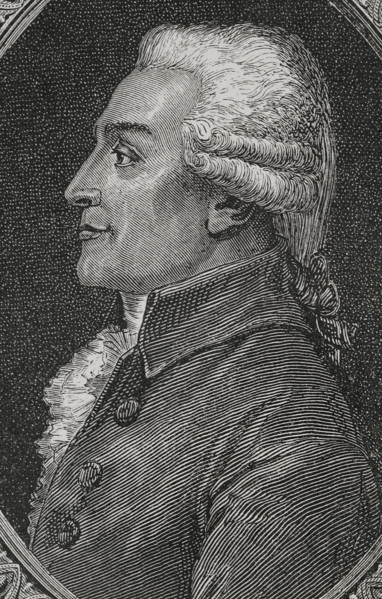 Emmanuel Marie Michel Philippe Freteau de Saint-Just (1745-1794). French politician. Elected deputy