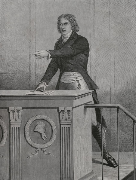 Louis de Saint-Just (Louis Antoine de Saint-Just) (1767-1794). French revolutionary politician,