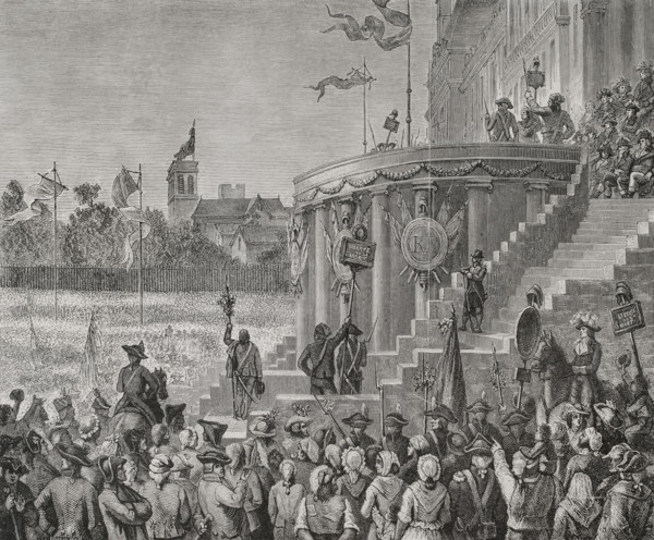 French Revolution. Festival of the Supreme Being on the Champ de Mars in Paris, on 20 of Prairial