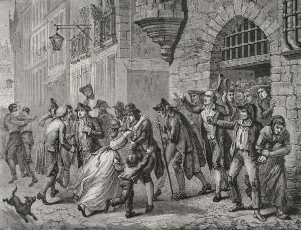 French Revolution (1789-1799). Paris. Freedom for people imprisoned during the Reign of Terror,