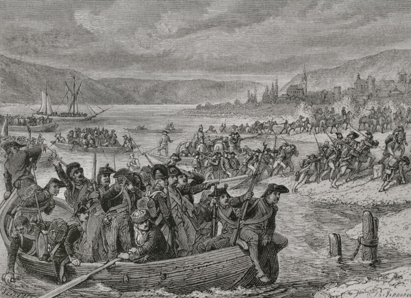 French Revolutionary Wars. French offensive on the Rhine, 1796. The main body of the French army of
