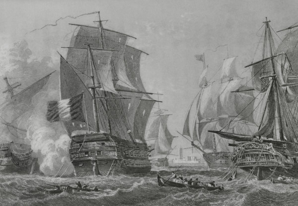 French Revolutionary Wars. Battle of Algeciras (6 July 1801). Naval battle between a squadron of