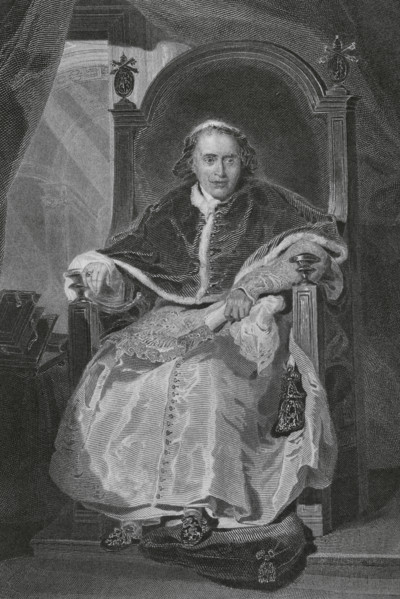 Pius VII (1742-1829). Italian Pope (1800-1823), born Barnaba (Gregorio) Chiaramonti. Portrait.