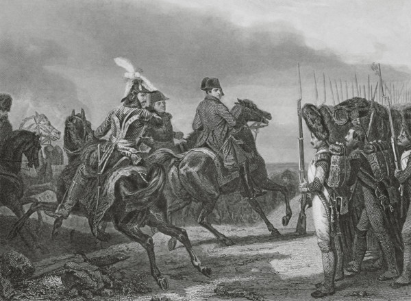 Battle of Jena (14 October 1806). The French army under Napoleon defeated the Prussian troops