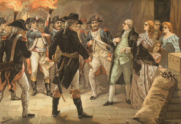 French Revolution. Flight to Varennes (20-21 June 1791). Arrest of King Louis XVI (1754-1793) and