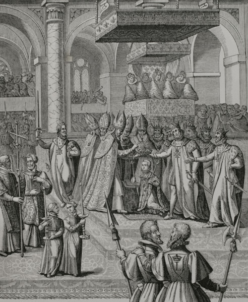Louis XIII ""the Just"" (1601-1643). King of France and Navarre (1610-1643). Coronation of Louis