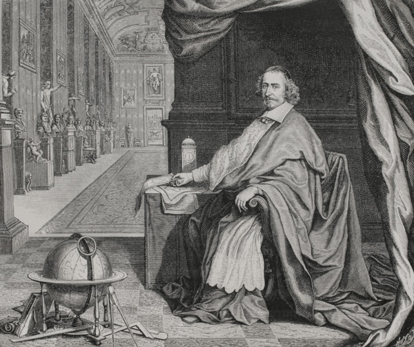 Cardinal Mazarin (Giulio Raimondo Mazzarino) (1602-1661). Italian diplomat, cardinal and politician