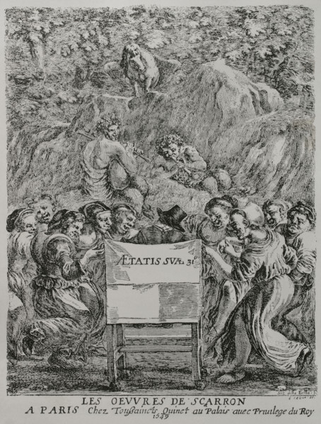 Paul Scarron (1610-1660). French satirical writer. ""Les Oeuvres de Scarron"" (The Works of