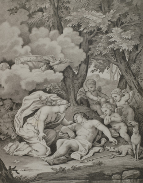 Adonis."" Poem by Jean de La Fontaine (1621-1695) dedicated to Nicolas Fouquet and published in