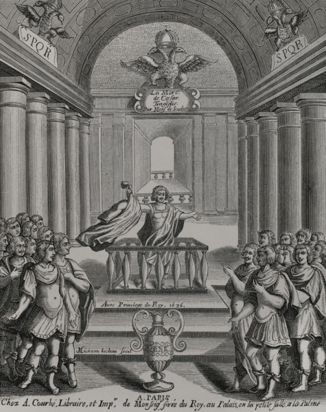 La mort de Cesar"" (The Death of Caesar). Tragedy written by French poet and playwright Georges de