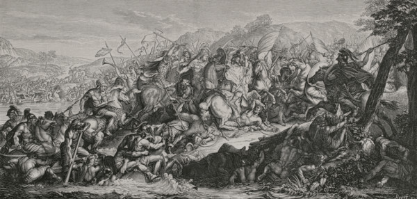 Battle of the Granicus (May 334 BC). The Macedonian King Alexander the Great defeated the Persians.