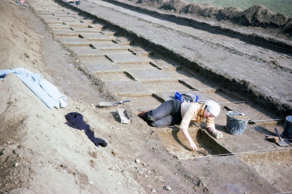 Archaeological excavation of neolithic causewayed enclosure, Great Wilbrahim, Cambridgeshire,