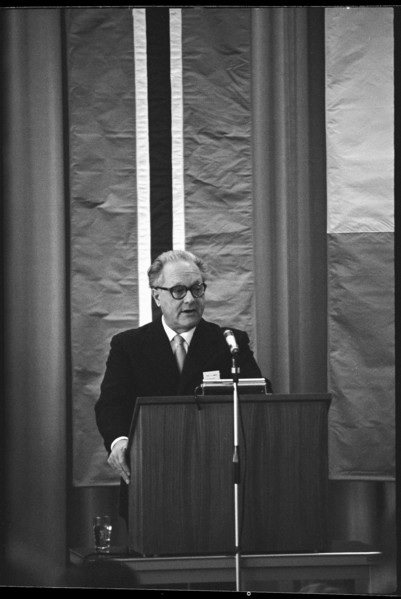 Prof. Edoardo Amaldi, nuclear physicist. Geneva 1964
