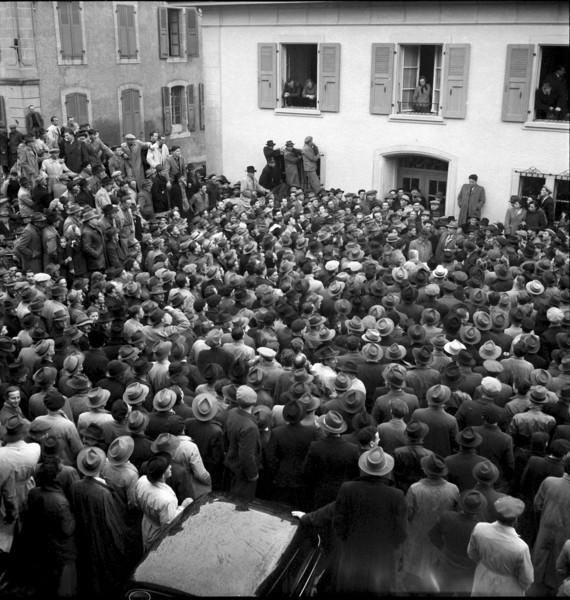 Farmers protest against penalisation of participants to the Milk Strike in the French speaking part