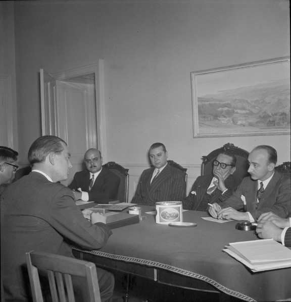 commercial treaty negotiations between Switzerland and Argentine, Berne 1952