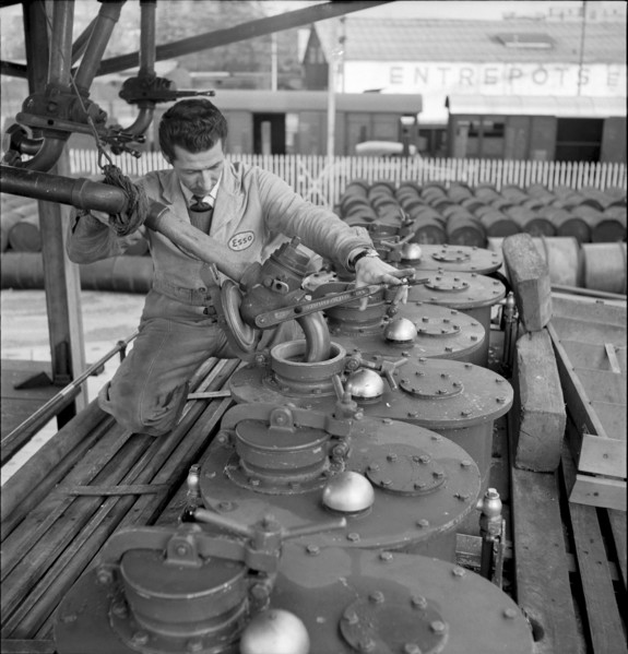 Petrol stock of Standard SA, Geneva 1945