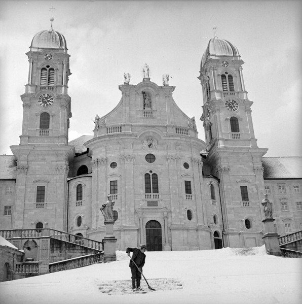 Christmas eve 1958: Monastery Einsiedeln