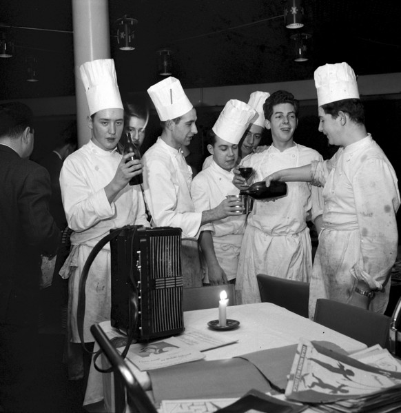 Christmas eve 1958: Kitchen staff, Movenpick Zurich
