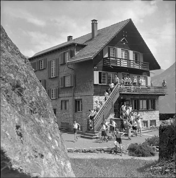 Filzbach, PTT apprentice in a holiday camp 1952