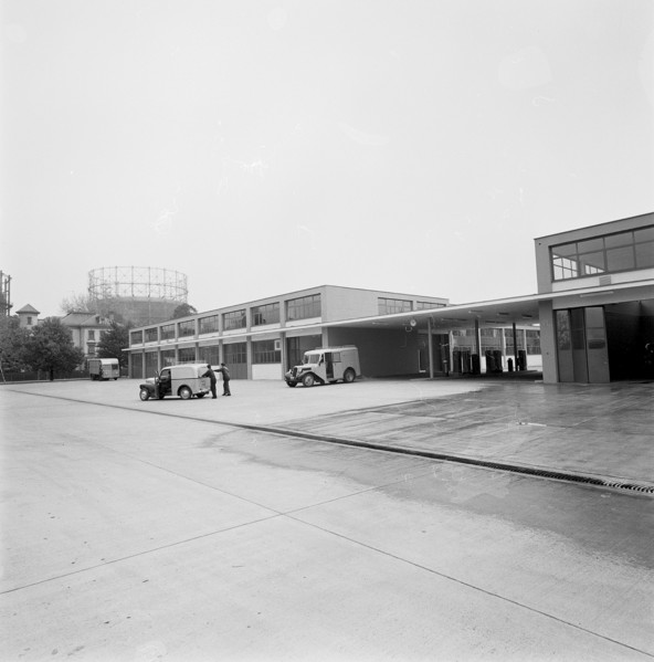Post bus garage Schlieren 1962