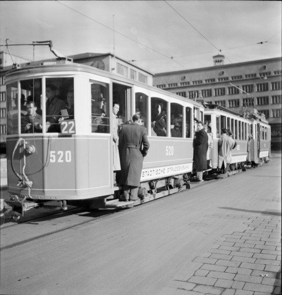 Free-rider, tramway Zurich 1949
