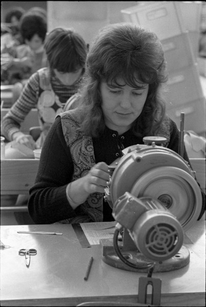 Shoe factory Bally in Aarau 1971