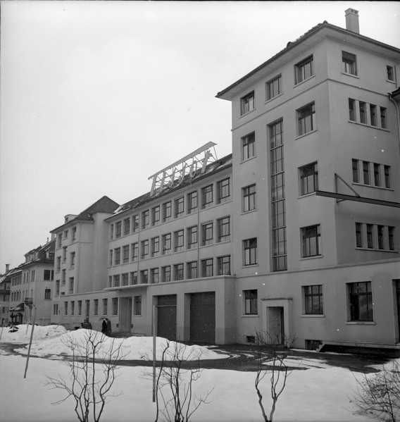 Watch factory Tissot Frere in Le Locle 1952