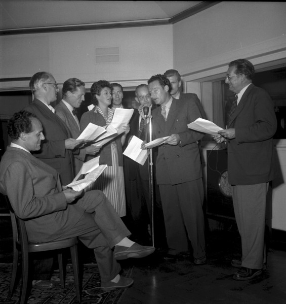 Radio studio Zurich, Radio play recording 1951