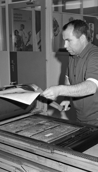 Jean Frey AG, printers in Zurich 1970