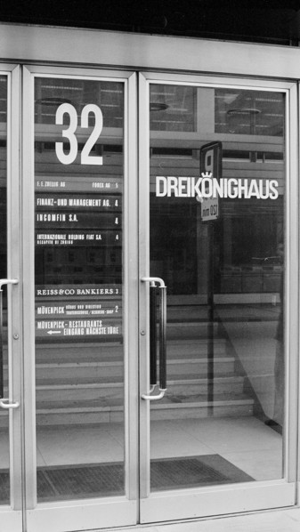 Bank Reiss in Zurich 1972