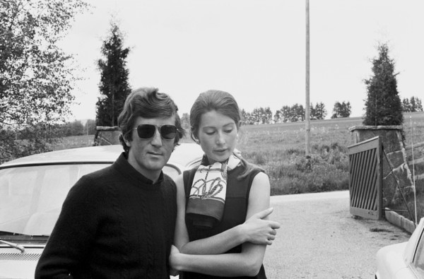 Jochen Rindt, Austrian race driver, with his wife Nina, 1969