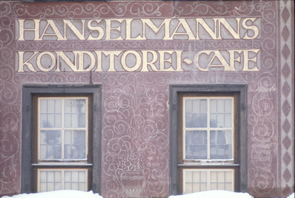 Cafe Hanselmann, St. Moritz 1969