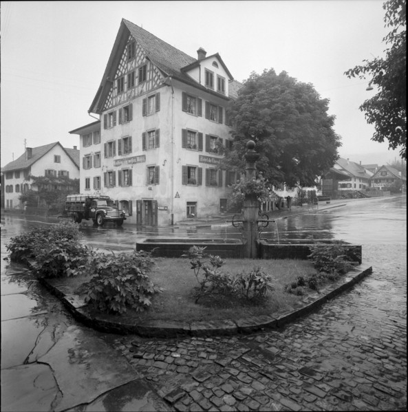 Restaurant ""Zum weissen Rossli"" Mettmenstetten 1959