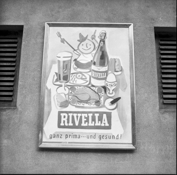 Rivella advertisement in Zurich, 1955