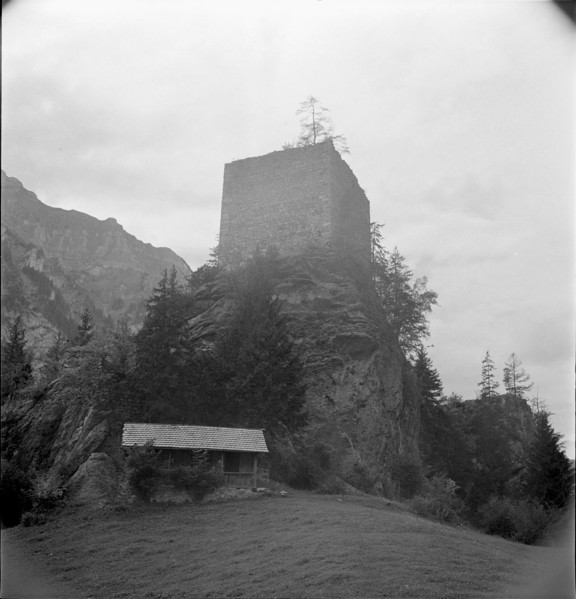 Felsenburg ruin near Kandersteg, 1946