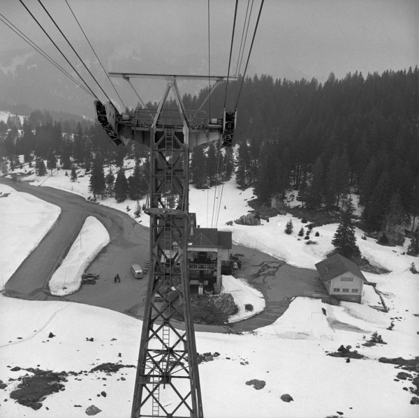 Santis cable railway, revision, 1954