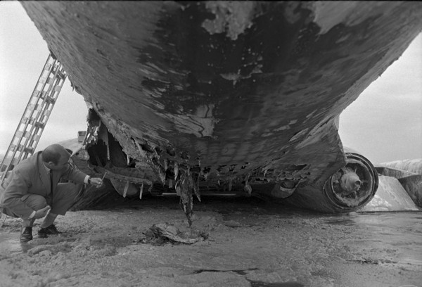 Crash landing of a Czech airplane in Zurich-Kloten 1970