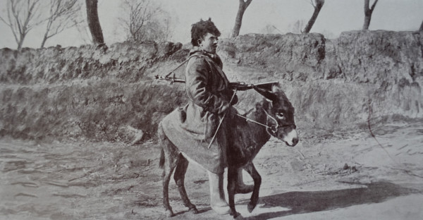 Orderly on a donkey Art album Manchuria Russo-Japanese War 1906
