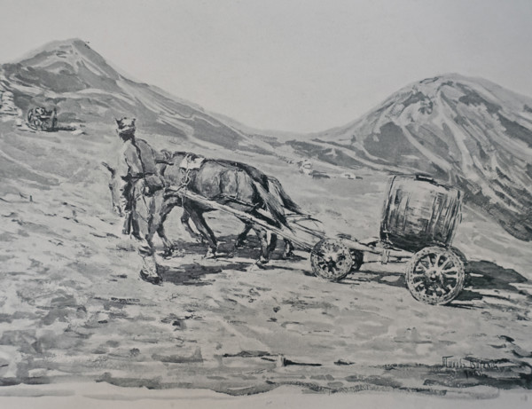 Delivering water to positions Siege of Port Arthur Vitaly Tikhov (1876-1939)
