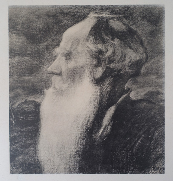 Portrait of Leo Tolstoy  By Leonid Osipovich Pasternak (1862-1945) 1903